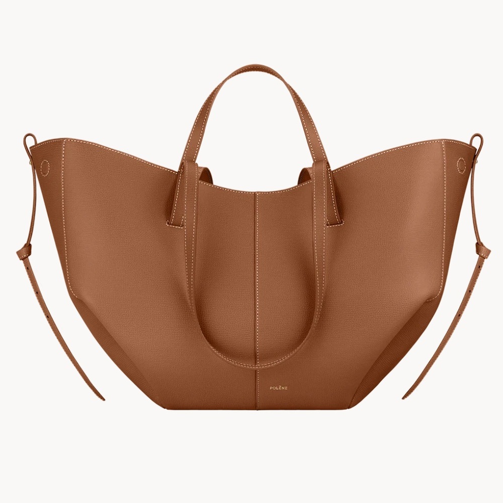 Polene cyme camel bag